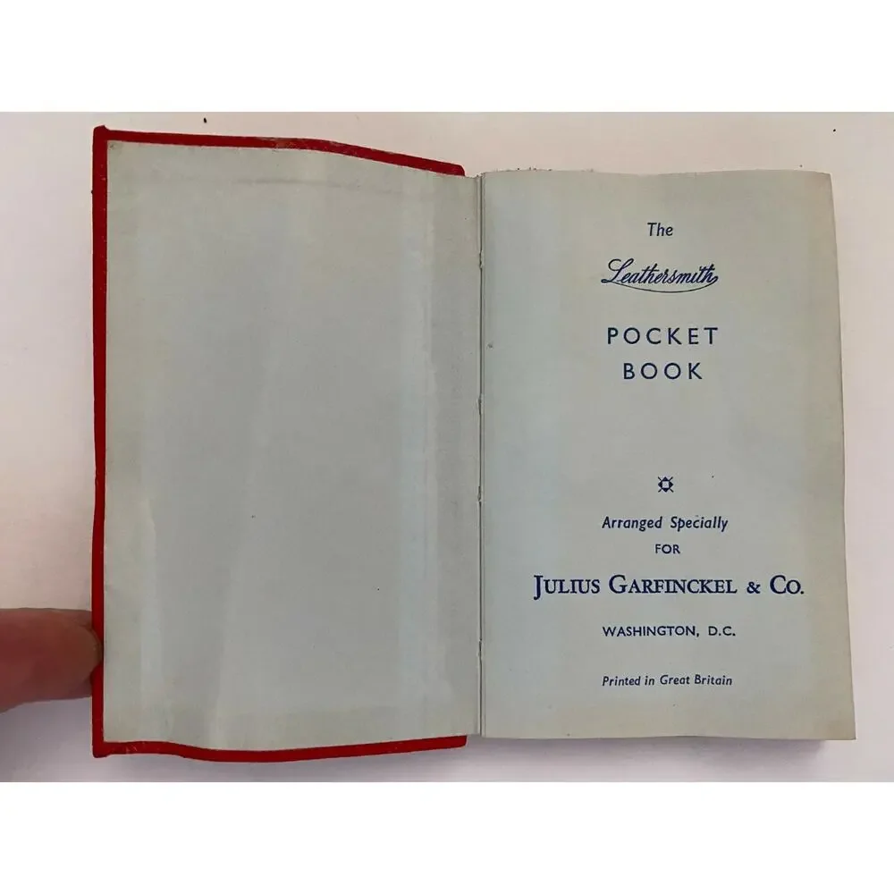 3 Vtg 1963 1964 1969 Leathersmith Julius Garfinkel Pocket Day Planner Booklets